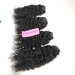 100% Remy Human Hair Deep <b>Wave</b> Indian Cuticle Aligned Natural Color Easy Apply Full Lace Wig <b>Cap</b> Hair Extensions - Product Image 6