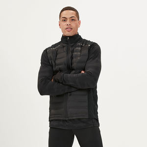 Gilet chaud d'hiver décontracté pour hommes, respirant et coupe-vent, fermeture à glissière réversible, rembourré, sans manches, vêtements d'extérieur en polyester - Product Image 3