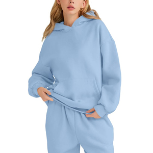 Sudadera con capucha de gran tamaño para mujer Parche de corazón Parejas Sudaderas con capucha Sudaderas Heavyweight Pullover Sudadera con capucha de manga larga para mujer - Product Image 1