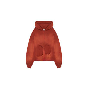 Sudaderas Personalizadas para Hombre, Sudaderas con Cremallera Desgastadas con Lavado Ácido, 100% Algodón, Felpa Francesa, Personalización, Corte Cuadrado, Sudaderas con Cremallera - Product Image 3