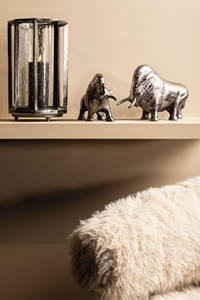Venta caliente estilo moderno aluminio níquel Metal Bull escultura para el hogar sala de estar y oficina Mesa decorativa propósito - Product Image 2