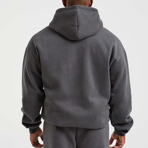 เสื้อฮู้ดผ้าฝ้ายโพลีเอสเตอร์สำหรับผู้ชายเสื้อมีฮู้ดผ้าฟลีซนุ่มไซส์ใหญ่พิเศษโลโก้ออกแบบได้ตามต้องการ - Product Image 5