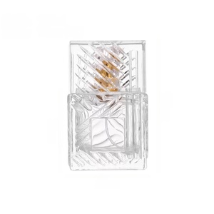 Exquisito Frasco <span class=keywords><strong>de</strong></span> Perfume <span class=keywords><strong>de</strong></span> 50 ml con Diseño <span class=keywords><strong>de</strong></span> Ondas <span class=keywords><strong>de</strong></span> Agua, Se Puede Etiquetar, Botellas <span class=keywords><strong>de</strong></span> Vidrio para Perfume - Product Image 4