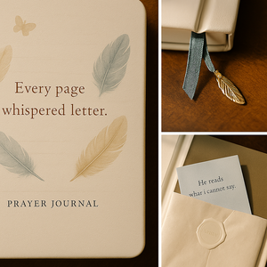 Diario de oración de plumas LABON, cada página, una carta susurrada, <span class=keywords><strong>cuaderno</strong></span> devocional cristiano con encanto, libro de escritura elegante - Product Image 2