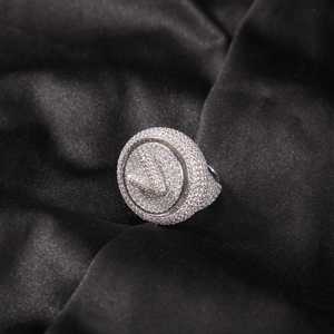 แหวนเพชรโมอิสอัญมณีรูปตัว V หรูหรากำหนดเองแหวนแต่งงานสไตล์ฮิปฮอปสเตอร์ลิง925ดั้งเดิมของขวัญแต่งงานแหวนปรับขนาดได้สำหรับปาร์ตี้ - Product Image 5