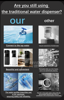 Dispensador de Agua Comercial de Ósmosis Inversa, Purificador de Agua Fría y Caliente de Pie para Oficina, Máquina de Agua Potable con Pantalla LED