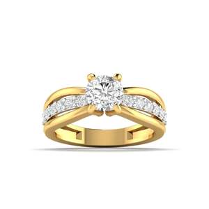 Bague de fiançailles solitaire classique en diamant taille ronde 1,87 ct, couleur F, clarté VS, diamant cultivé en laboratoire en or 14 carats, cadeau d'anniversaire - Product Image 1