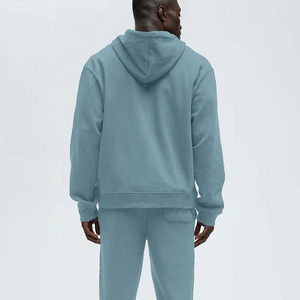 Sweat à capuche oversize unisexe de haute qualité anti-rétrécissement coupe-vent lourd avec logo personnalisé 100% coton molleton Sweat à capuche pour hommes - Product Image 3