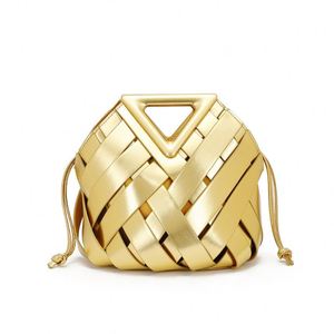 Nuevo Bolso de Mano Magnético con Cierre de Clip, Bolso de Mujer a la Moda, Bolso Tejido con Clip, Bolso Bandolera de Gran Capacidad para Damas - Product Image 1