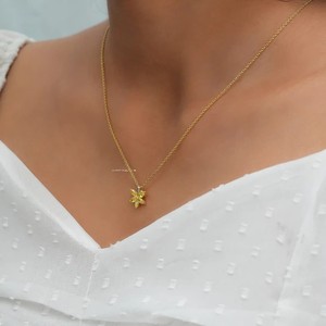 สร้อยคอประดับจี้เพชรสีทองเข้มขนาด2.5*5มม. สีเหลือง1ctw ไม่เหมือนใครของขวัญสำหรับผู้หญิง - Product Image 3