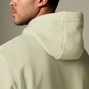 Pull à capuche solide athlétique pour hommes avec poche kangourou tenue d'entraînement à coupe ample vêtements de sport d'hiver décontractés en tissu coupe décontractée - Product Image 4