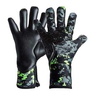 Gants de gardien de but de football durables avec paume en latex souple, maille respirante à forte adhérence et dragonne sécurisée réglable - Product Image 1