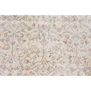 พรมวินเทจ ขนาด 7.8x12.2 ฟุต พรมตุรกี พรมขนสัตว์สีขาวไล่เฉด - Product Image 5