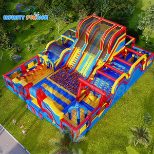 300sqm Pop khóa học trở ngại <span class=keywords><strong>Inflatable</strong></span> <span class=keywords><strong>Trampoline</strong></span> nhảy Bouncer sân chơi ngoài trời <span class=keywords><strong>Inflatable</strong></span> công viên chủ đề để bán - Product Image 1