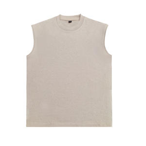 Débardeur Homme Personnalisé de Haute Qualité, Coupe Oversize Décontractée, Idéal pour la Gym et la Course, Sans Manches, Respirant, en Maille Tressée avec Logo Brodé - Product Image 3