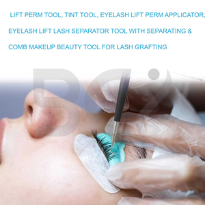 Kit de rehaussement de cils noir avec peigne, kit de teinture et recourbe-cils, bâtonnet de permanente pour cils avec peigne de séparation pour extensions de cils - Product Image 3