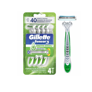 Gillette Sensor 3 Maquinillas de Afeitar Desechables Sensibles-4 CT Pack de 4 - Product Image 5