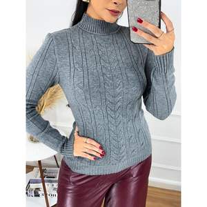 Pulls en tricot pour femmes de haute qualité, pulls à col roulé pour femmes, pulls pour l'hiver, pulls fantaisie pour femmes, fournisseur de BD - Product Image 2
