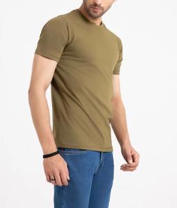 เสื้อยืดสีเขียวเรียบง่าย ราคาถูกที่สุด รับสกรีนโลโก้ แขนสั้น สไตล์ลำลอง สำหรับผู้ชาย - Product Image 3