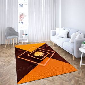 Alfombra con Estampado Floral: Fácil de Limpiar, Antideslizante, Diseño 3D, Alfombra de Chenilla - Product Image 5