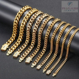 BES 6-14Mm Miami Cuba Chuỗi Vòng Cổ Vòng Đeo Tay Thiết Lập 14K Vàng 925 Sterling Bạc Zircon Cuba Liên Kết Chuỗi Hip Hop Phụ Nữ - Product Image 3