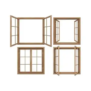 Precio barato Marco de ventana de madera moderno-Exportar a todo el mundo-marcos de ventana de madera directamente de los fabricantes