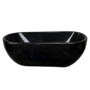 Bañera independiente de piedra de superficie sólida de lujo | Bañera ovalada moderna para proyectos de spa y hotel de baño - Product Image 3