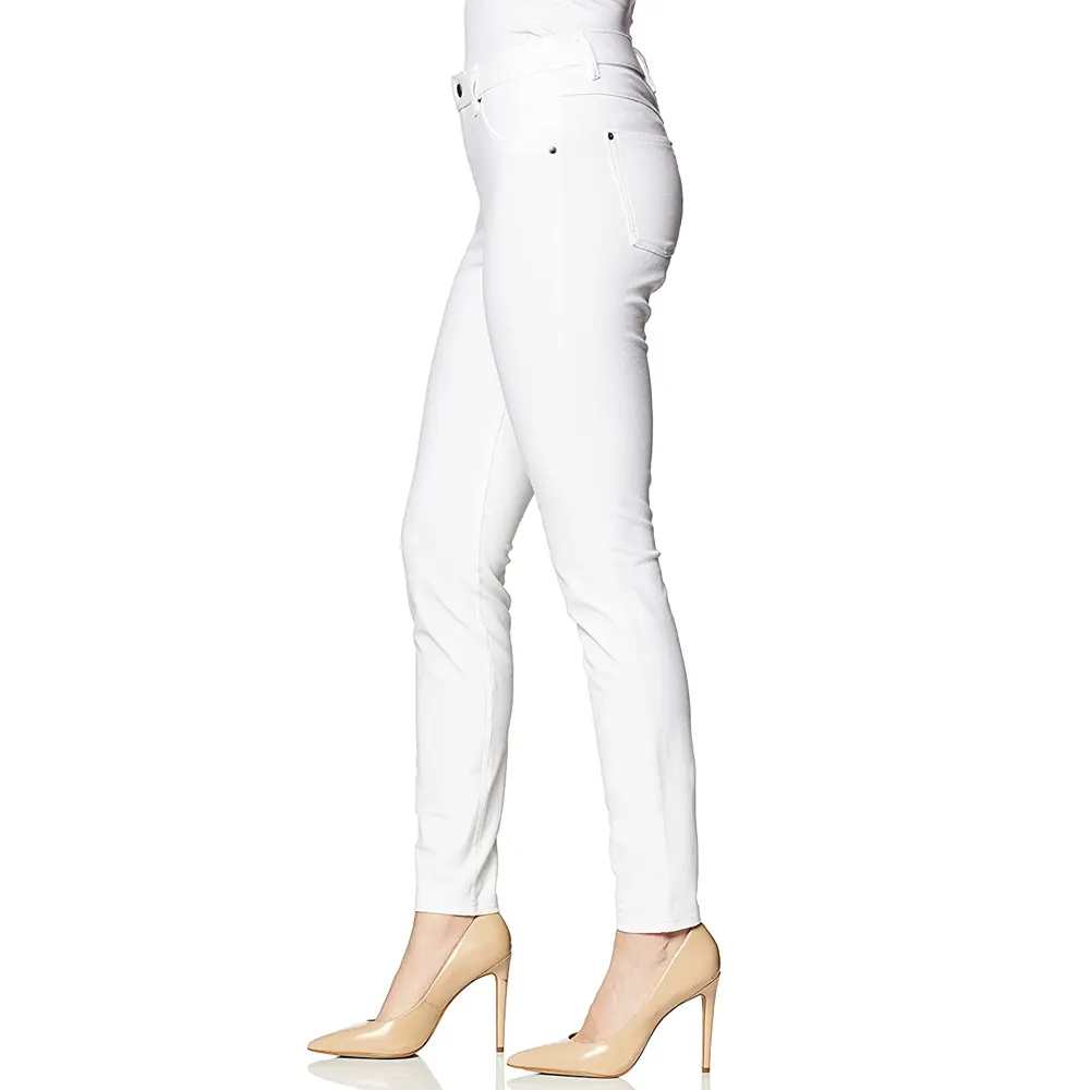 ホワイト高品質スタイリッシュジーンズハイウエストジーンズパンツスリムスキニーレギンスパンツプラスサイズデニムジーンズ女性