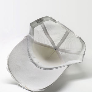 High Quality OEM Custom Summer Unisex <b>Plain</b> Color Wash Cotton <b>Baseball</b> <b>Cap</b> 5 Panel Mesh Sunscreen Vintage Trucker Hats - Product Image 4