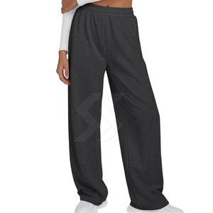 Dernier modèle OEM Service Pantalon de survêtement évasé pour femme Pantalon de survêtement évasé confortable et écologique pour femme - Product Image 3