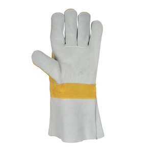 ถุงมือหนังสำหรับผู้ชายถุงมือหนังสำหรับงานเชื่อมงานช่างถุงมือหนังฝ่ามือเดียวสำหรับงานหนักใหม่2025 - Product Image 3