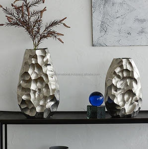 Pot de fleurs en laiton pour décoration de bureau, Style moderne, pot de fleurs, Vase en métal - Product Image 6