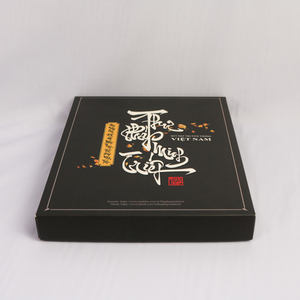 Boîte de calligraphie en carton ivoire de luxe, emballage avec couvercle et base, logo personnalisé du fabricant VPN - Product Image 2