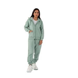 Sweat à capuche décontracté pour femme personnalisé, en coton mélangé respirant, avec fermeture éclair sur le devant, parfait pour l'hiver et les voyages - Product Image 3