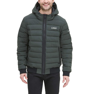 Veste matelassée d'hiver décontractée pour hommes, bombardier coupe-vent à manches longues avec vêtements d'extérieur remplis de poly, style formel Haus Industries - Product Image 3