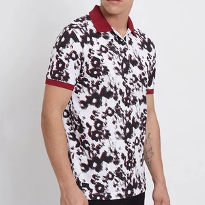 Chemise décontractée pour homme en coton tricoté respirant, couleur unie, avec poche, manches courtes, blanc, noir, rouge, vêtements de golf d'été - Product Image 4