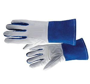 อาร์กอน MiG TIG ถุงมือนิรภัยหนังวัวแยกถุงมือป้องกันอุตสาหกรรมถุงมือเชื่อมทนความร้อนจากฝ่ามือเสริมแรง - Product Image 2