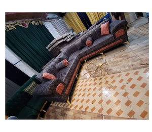 Design d'intérieur Majlis arabe, design classique moderne, ensemble élégant pour salon, sièges d'angle luxueux, design gain de place - Product Image 1