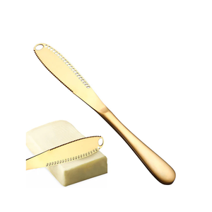 Cuchillo para mantequilla Diseño decorativo Cuchillo para mantequilla de latón y cuchillo para queso Venta caliente Cuchillo para vajilla - Product Image 1