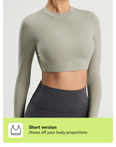 เสื้อผ้าโยคะของผู้หญิงขายเสื้อใส่เล่นโยคะมีฮู้ดแขนยาวแบบบางใส่เล่นกีฬาแห้งเร็วเซ็ตเสื้อผ้าโยคะ - Product Image 5