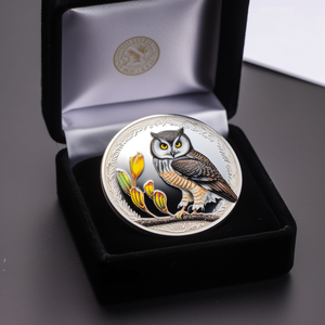 Moneda Conmemorativa Personalizada de Metal con Diseño de Búho - Product Image 6