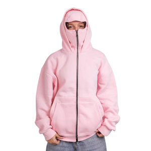 Sweat-shirt à capuche basique pour hommes et femmes, vêtements et streetwear, en molleton de coton uni, teinture unie, logo personnalisé, sweat-shirt d'hiver pour hommes - Product Image 6