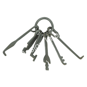 Llaves de metal decorativas Estilo europeo único Venta al por mayor Llaves elegantes con anillo Venta caliente Llave de aluminio fundido con logotipo personalizado - Product Image 5