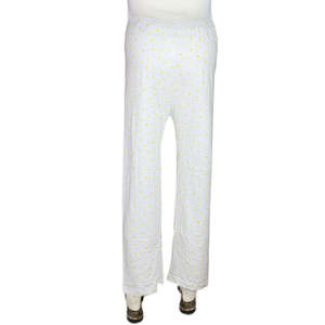 Women's Printed <b>Trouser</b> - <b>White</b> - Product Image 3