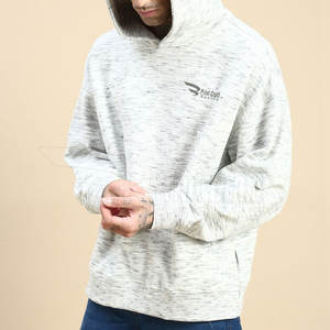Sudaderas con capucha de gran tamaño de nuevo diseño de alta calidad, cuello con capucha de Color sólido teñido liso para la temporada de invierno de talla grande - Product Image 2