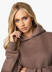 High Waist Fitness <b>Hoodies</b> Women Sexy 2 Piece Set Fitness Set Clothing Custom Women Long <b>Sleeve</b> Set - Product Image 4