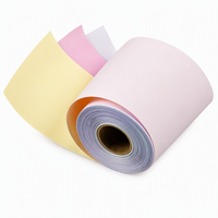 Fabrication de rouleaux de papier autocopiant NCR 3 plis 76x76mm de haute qualité pour les reçus de location et l'impression de tickets ATM/POS