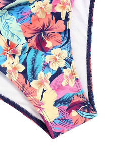 Nouveau pantalon taille haute imprimé coloré 2 pièces sexy maillots de bain de plage pour femmes polyester/nylon séchage rapide respirant élastique - Product Image 2