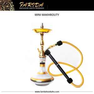 Farida 2025 Mini Tower Shisha latón macizo de alta calidad portátil Hookah laca acabado nuevo diseño tamaño pequeño recto - Product Image 5