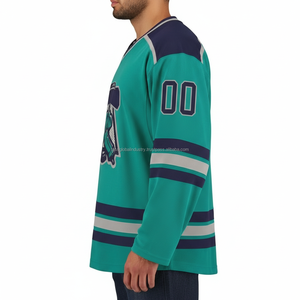 Jersey de Hockey sobre Hielo Ligero y Transpirable con Impresión Digital Personalizada, Producción al por Mayor, Ropa Deportiva de Alta Calidad, Marca Privada OEM - Product Image 2